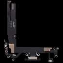 Puerto de carga iPhone 17 negro usado, flex de carga Apple para reparación, conector dock de repuesto.
