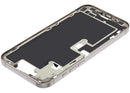 Chasis medio iPhone 16 Pro Max de titanio natural usado, con pequeñas piezas, ideal para reparación de Apple.