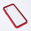 Estuche  Marco De Color Rojo Y Parte De Atras Transparente - Iphone Xs Max