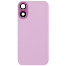 Encuentra en Xela una tapa trasera usada de iPhone 16 con placa de acero, carga inalámbrica, NFC, MagSafe, imán y flex de linterna en color rosa.
