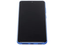Pantalla OLED azul de 120Hz para Samsung Galaxy S21 FE 5G con marco, lista para repuesto y reparación.
