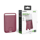 Billetera Esoulk magnética con soporte plegable en color maroon en Quetzaltenango.