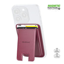 Billetera Esoulk magnética con soporte plegable en color maroon en Quetzaltenango.
