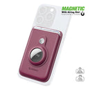 Encuentra la billetera magnética con ranura para AirTag en color maroon en Quetzaltenango.