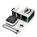 Almohadilla de carga inalámbrica de 15W con luz nocturna en color negro, ideal para encontrar en Xela Quetzaltenango.