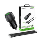 Cargador de auto rápido Esoulk USB C+A PD&QC con cable USB C-C de 48W, ideal para recargar tus dispositivos mientras viajas en Quetzaltenango.