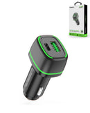 Cargador de auto Esoulk Dual USB A+C (Negro) (36W)