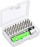 Desarmador con juego de 32 puntas - Color Verde
