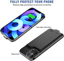 Case de carga de 5500mAh para iPhone 12 Pro Max en color negro disponible en Xela Quetzaltenango.