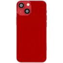 Tapa trasera usada roja para iPhone 13 mini A2481/A2626 con puerto de carga y small parts.