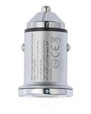 Encuentra en Xela Quetzaltenango el Cargador de auto Grid Shock 22W con 2 puertos USB-A/USB-C en plateado.