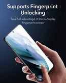 Protege la pantalla de tu Samsung Galaxy S21 Plus con vidrio templado y soporte para sensor de huellas en Quetzaltenango.