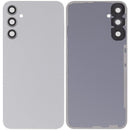 Tapa trasera plateada para Samsung Galaxy A34 5G, sin logo, con lente de cámara, repuesto de reparación.