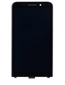 Pantalla LCD de repuesto para BlackBerry Z30 negra con marco, ideal para reparación de display roto.