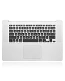Carcasa superior con teclado y trackpad para MacBook Pro 15" Retina (A1398 / Late 2013 / Mid 2014) (Ingles UK) (Usado Original Grado B/C)