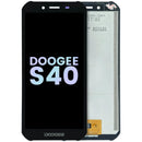 Pantalla LCD negra original para Doogee S40, repuesto sin marco, ideal para reparación de display roto.