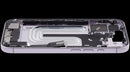 Tapa trasera lavanda OEM para iPhone 17, con puerto de carga y piezas pequeñas, usada, Grado A.
