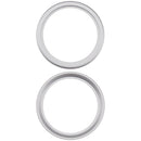 Aro de bezel de cámara trasera blanco para iPhone 16e/17e, paquete de 10, repuesto para reparación.
