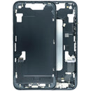 Tapa trasera original negra para iPhone 16e (A3212) con batería integrada, ideal para repuesto y reparación.