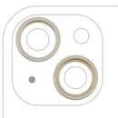 Aros de cámara trasera amarillos para iPhone 15/15 Plus, paquete de 10 piezas de repuesto para reparación.