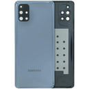 Tapa trasera Service Pack negra para Samsung Galaxy M51 (M515) con lente de cámara incorporada.