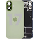 Tapa trasera de cristal verde salvia para iPhone 17 con logotipo de Apple, compatible con MagSafe y NFC, repuesto.