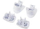 Botones gatillo blancos R1 L1 R2 L2 con resortes para reparación de control DualSense PS5 BDM-030.