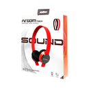 Audifonos ARGOM Audifono  con cable Argo Sound Con Microfono rojo