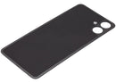 Tapa trasera negra para Samsung Galaxy A06 4G (A065) con lente de cámara, pieza de reparación sin logo.