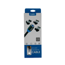 Cables TOPK Cable De 2 Metros Magnetico Micro + Lighting + Tipo C - Negro