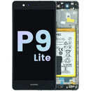 Pantalla original Huawei P9 Lite (VNS-L21) negra, display LCD para reparación de móvil.