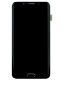Pantalla OLED negra usada con marco para Samsung Galaxy S6 Edge Plus, repuesto para reparación de pantalla rota.