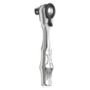 Llave de carraca Wera Zyklop Mini 3 de 1/4" con accionamiento, compacta y robusta.
