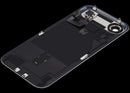 Tapa trasera dorada clara para iPhone Air A3260, con MagSafe NFC y flex de flash, pieza usada para reparación.