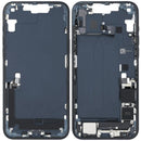 Chasis medio iPhone 14 Plus Midnight (A2886) usado, con puerto de carga y pequeñas partes para reparación.