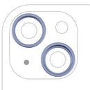 Conjunto de 10 anillos biselados azules para cámara trasera iPhone 14 / 14 Plus (A2632, A2649).