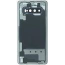 Tapa trasera Samsung Galaxy S10 Plus Ceramic Black, repuesto original para reparación de vidrio trasero SM-G975F.