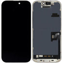 Pantalla original usada de iPhone 16 Pro, modelo A28XX, con cable flex para sensor de luz ambiental. Ideal para reparación de display.
