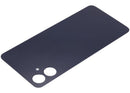 Tapa trasera negra para Samsung Galaxy A06 4G (A065) con lente de cámara, pieza de reparación sin logo.
