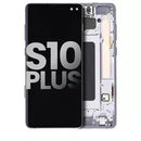 Pantalla OLED usada de grado A para Samsung Galaxy S10 Plus en color negro prisma/cerámica, disponible en Xela Quetzaltenango.