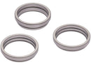 Anillo bisel trasero de cámara para iPhone 16 Pro/Pro Max titanio blanco, juego de 3 piezas, paquete de 10.