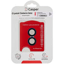 Protector de lente de cámara Casper Star White para iPhone Duo, transparente, con bordes definidos.