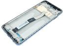 Pantalla LCD gris genuina para Xiaomi Redmi Note 9 Pro con marco, ideal para reparación de pantalla rota.
