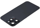 Compra una tapa trasera usada de grado B para iPhone 16 Pro Max en color negro titanio con placa de acero, carga inalámbrica, NFC, MagSafe, imán y flex de linterna en Xela Quetzaltenango.