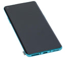 Pantalla refurbished OnePlus 8 5G (IN2010) con marco Glacial Green para reparación y cambio de display.