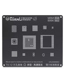 Stencil 3D Negro compatible con MSM 8996 de la marca Qianli, ideal para reparaciones en Quetzaltenango.