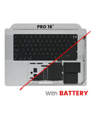 Encuentra la tapa superior con batería y teclado para MacBook Pro 16 en Quetzaltenango, Xela.