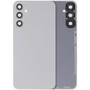 Tapa trasera plateada para Samsung Galaxy A34 5G, sin logo, con lente de cámara, repuesto de reparación.