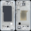 Marco medio Samsung Galaxy A35 5G Iceblue, repuesto original para reparación de chasis SM-A356.
