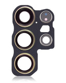 Lente de camara trasera con aro bisel para Samsung Galaxy S24 Ultra 5G (Amarillo Titanio)